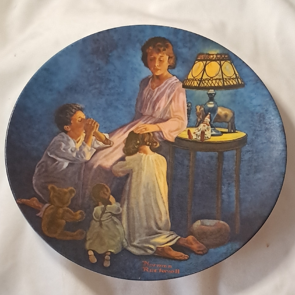Numbered Norman Rockwell Collectible Plate Art